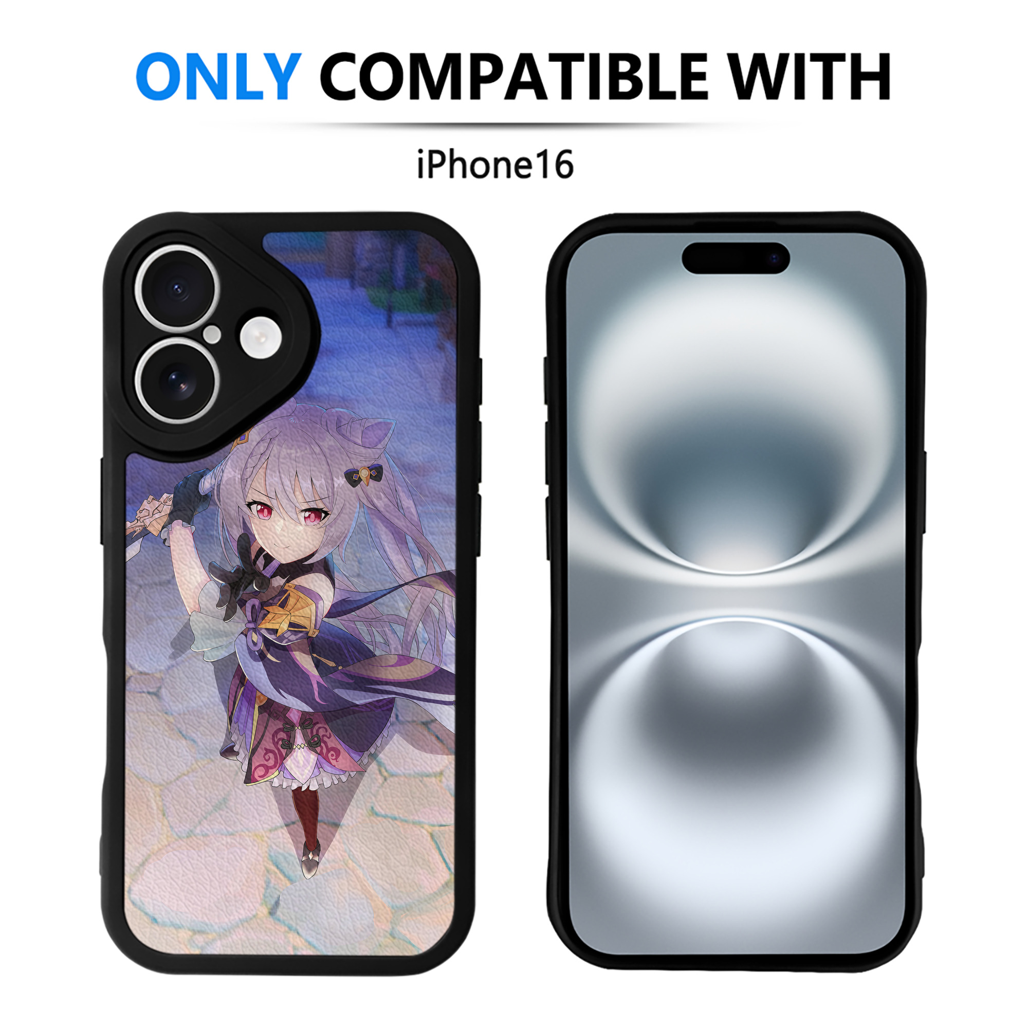 げんし神 genshin 【iPhone 16シリーズ対応】シリコンスマホケース（レザー調） 材質：シリコン